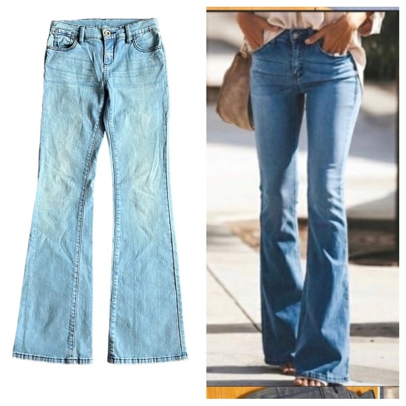 BCBGMax Tanya flare bottom jeans - Picture 1 of 10